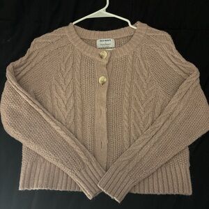 Old Navy Women's Blush Cable Knit Sweater